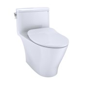 TOTO Nexus 1.0 GPF One Piece Elongated Chair Height Toilet with Tornado Flush Technology - Seat Included Cotton White