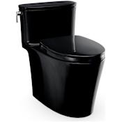 TOTO Aurora 1.28 GPF One Piece Elongated Toilet with Left Hand Lever - Seat Included Ebony