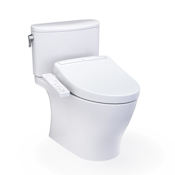 TOTO Washlet+ Nexus Two-piece Elongated 1.28 GPF Toilet With S2 Bidet Seat Cotton
