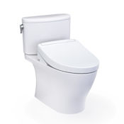 TOTO Washlet+ Nexus 1G Two-piece Elongated 1.0 GPF Toilet With S5 Bidet Seat Cotton
