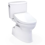 TOTO Washlet+ Vespin II Two-piece Elongated 1.28 GPF Toilet And Washlet+ S5 Bidet Seat Cotton