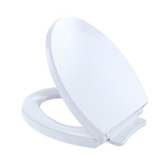 TOTO SoftClose Round Closed-Front Toilet Seat and Lid Cotton