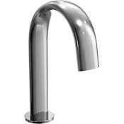 TOTO Gooseneck ECOPOWER 0.5 GPM Single Hole Touchless Bathroom Faucet with Mixing Valve and 10 Second On-Demand Flow Polished Chrome