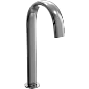 TOTO Gooseneck ECOPOWER 0.5 GPM Single Hole Touchless Vessel Bathroom Faucet with 20 Second Continuous Flow Polished Chrome