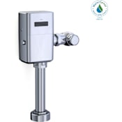 TOTO ECO POWER 1.28 GPF Electronic Wall Mounted Toilet Flushometer for 1-1/2" Top Polished Chrome