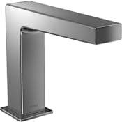 TOTO Axiom ECOPOWER or AC Powered 0.5 GPM Single Hole Bathroom Faucet Spout with 20 Second Continuous Flow Polished Chrome