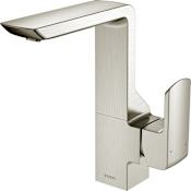 TOTO 1.2 GPM Single Handle Deck Mounted Bathroom Faucet with Comfort Glide™ Technology with Drain Assembly Brushed Nickel