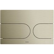 TOTO Round Push Button Plate for Neorest In-Wall Toilet Tank Unit Nickel