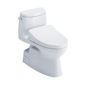 TOTO Carlyle II 1.28 GPF One Piece Elongated Toilet with Left Hand Lever - Less Seat Cotton