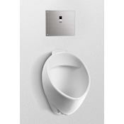 TOTO Commercial 0.125 GPF Wall Mounted Urinal with CeFiONtect and 3/4" Back Spud Inlet - Less Flushometer Cotton