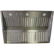 Trade-Wind L7200 Series 72 Inch Wide Outdoor Range Hood Insert with Baffle Filters and Knob Controls Stainless Steel