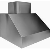 Trade-Wind S7200 Series 54 Inch Wide Outdoor Wall Mounted Range Hood with Baffle Filters and Knob Controls Stainless Steel