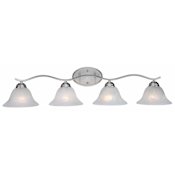Trans Globe Lighting Four Light Down Lighting Bathroom Fixture Brushed Nickel