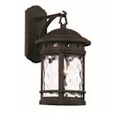 Trans Globe Lighting Chimney Stack 16.25" Height 1 Light Outdoor Wall Sconce Black