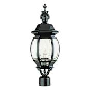Trans Globe Lighting Three Light Up Lighting Medium Outdoor Post Light from the Outdoor Collection Black