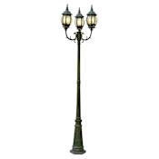 Trans Globe Lighting Three Light Up Lighting Outdoor Post Light from the Outdoor Collection Rust