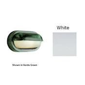 Trans Globe Lighting Single Light Down Lighting Oval Eye Brow Outdoor Bulk Head from the Outdoor Collection White