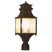 Trans Globe Lighting Two Light Up Lighting Outdoor Square Post Light from the Outdoor Collection Weather Bronze