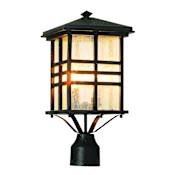 Trans Globe Lighting Asian Two Light Up Lighting Outdoor Post Light from the Outdoor Collection Black