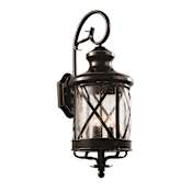 Trans Globe Lighting Four Light Up Lighting Outdoor Wall Sconce from the Outdoor Collection Rubbed Oil Bronze