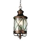 Trans Globe Lighting Four Light Up Lighting Outdoor Pendant from the Outdoor Collection Rubbed Oil Bronze