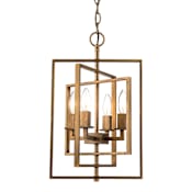 Trans Globe Lighting El Capitan 4 Light 14" Wide Taper Candle Chandelier Antique Gold