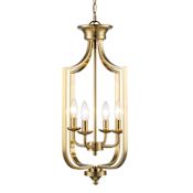Trans Globe Lighting Hillcrest 4 Light 12" Wide Pendant Antique Gold