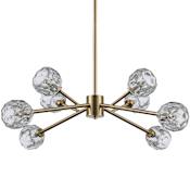Trans Globe Lighting Fitz 8 Light 34" Wide Pendant Antique Gold