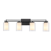 Trans Globe Lighting Lisbon 4 Light 33" Wide Vanity Light Black
