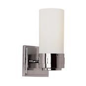 Trans Globe Lighting 1 Light Wall Sconce with Frosted Shade Polished Chrome