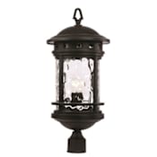 Trans Globe Lighting Boardwalk 24" Tall Outdoor Pier Mount Post Light Black