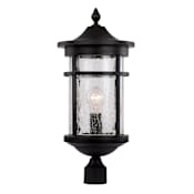 Trans Globe Lighting Avalon 17" Tall Outdoor Pier Mount Post Light Black