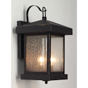 Trans Globe Lighting Santa Cruz 2 Light 14" Tall Outdoor Wall Sconce Weathered Bronze