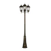 Trans Globe Lighting Three Light Up Lighting Outdoor Post Light from the Outdoor Collection Bronze