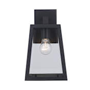 Trans Globe Lighting Obsidian Single Light 12" Tall Outdoor Wall Sconce Black