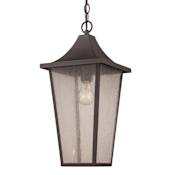 Trans Globe Lighting Bishop 9" Wide Outdoor Mini Pendant Black