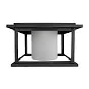 Trans Globe Lighting Shaakar 12" Wide Flush Mount Outdoor Ceiling Fixture Black