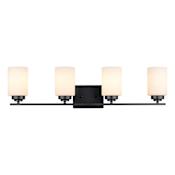Trans Globe Lighting Mod Pod 4 Light 31" Wide Bathroom Vanity Light Black