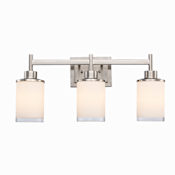 Trans Globe Lighting Orem 3 Light 22" Wide Bathroom Vanity Light Brushed Nickel