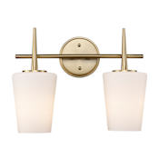Trans Globe Lighting Classic Horizon 2 Light Vanity Light Antique Gold