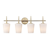Trans Globe Lighting Classic Horizon 4 Light 31" Wide Vanity Light Antique Gold