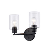 Trans Globe Lighting Kai 2 Light 13" Wide Vanity Light Black