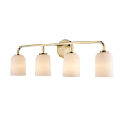 Trans Globe Lighting Capri 4 Light 33" Wide Vanity Light Antique Gold
