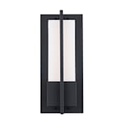 Trans Globe Lighting Venue Single Light 12" Tall Integrated LED Outdoor Wall Sconce Black