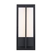 Trans Globe Lighting Venue Single Light 16" Tall Integrated LED Outdoor Wall Sconce Black