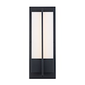 Trans Globe Lighting Venue Single Light 20" Tall Integrated LED Outdoor Wall Sconce Black