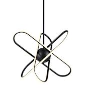 Trans Globe Lighting Nightingale 21" Wide LED Sputnik Chandelier Black