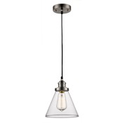 Trans Globe Lighting Jenny Single Light 7-1/2" Wide Mini Pendant Brushed Nickel