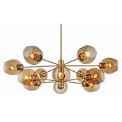 Trans Globe Lighting Clusters 12 Light 40" Wide Pendant Antique Gold
