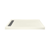 Transolid Commercial 60" x 30" Rectangular Shower Base with Single Threshold and Left Drain Cameo